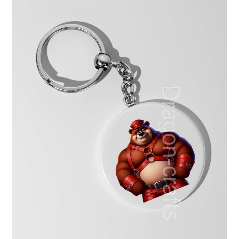 35mm Round Keyring - Leather (81) 35mm Round Keyring - Leather (81)
