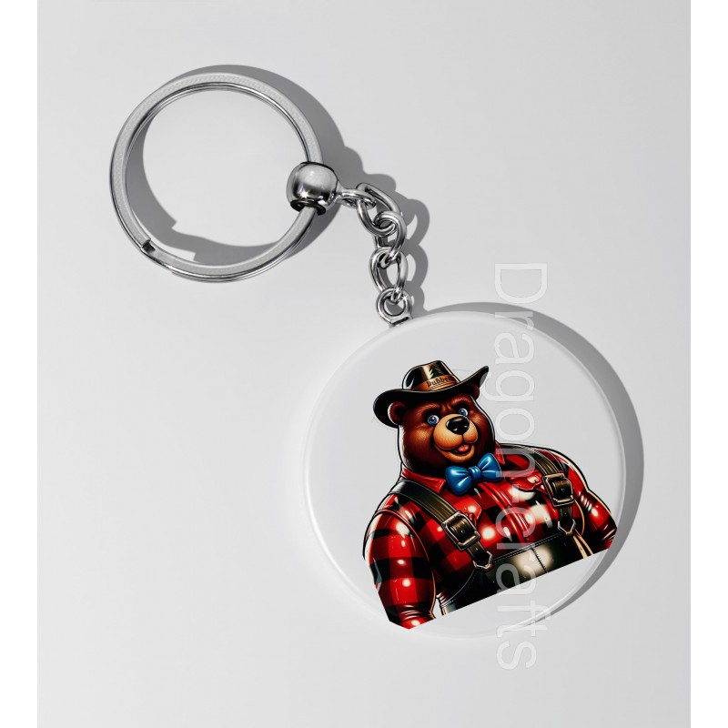 35mm Round Keyring - Lumberjack(2)