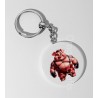 35mm Round Keyring - Pig(7)