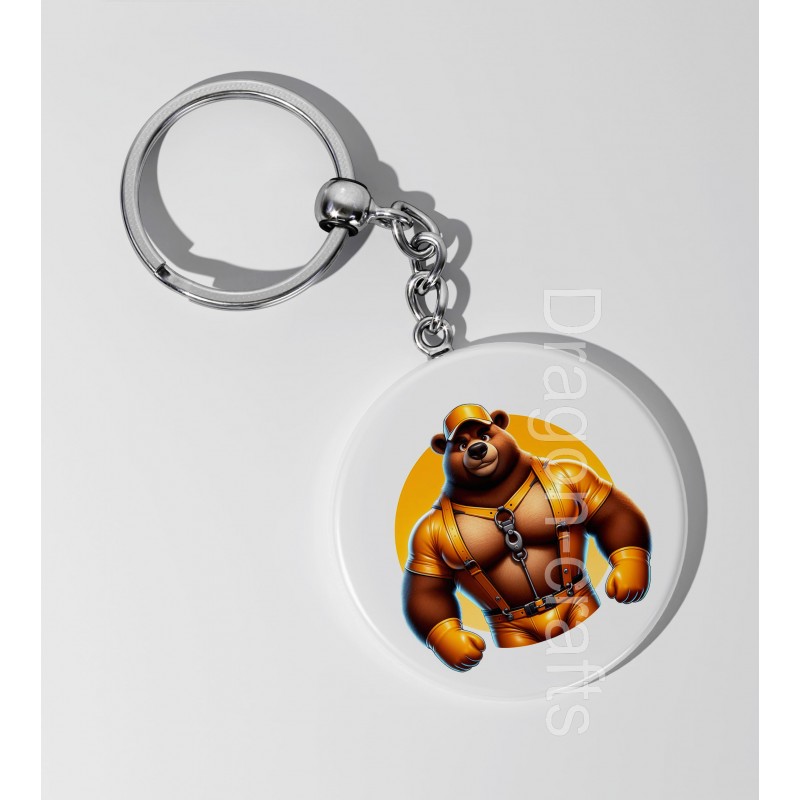 35mm Round Keyring - Rubber(4)