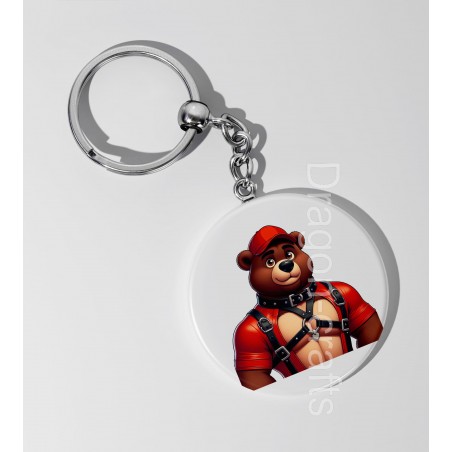 35mm Round Keyring - Rubber(5)