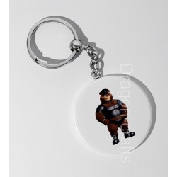 35mm Round Keyring - Rubber(12)