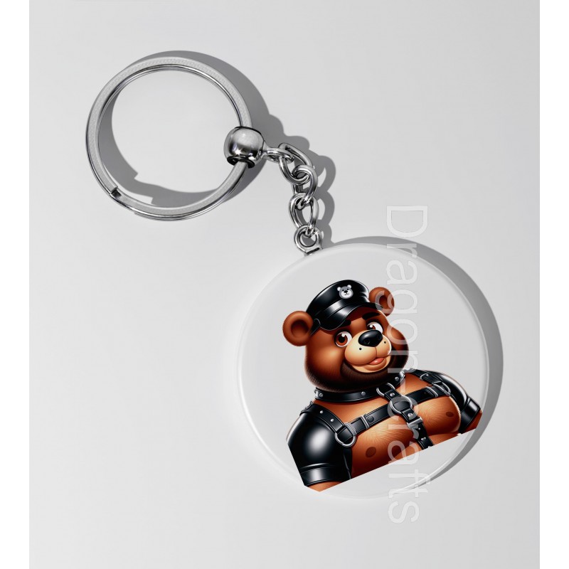 35mm Round Keyring - Rubber(15)