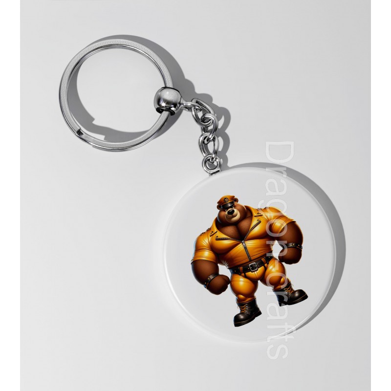 35mm Round Keyring - Rubber(16)