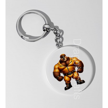 35mm Round Keyring - Rubber(16)