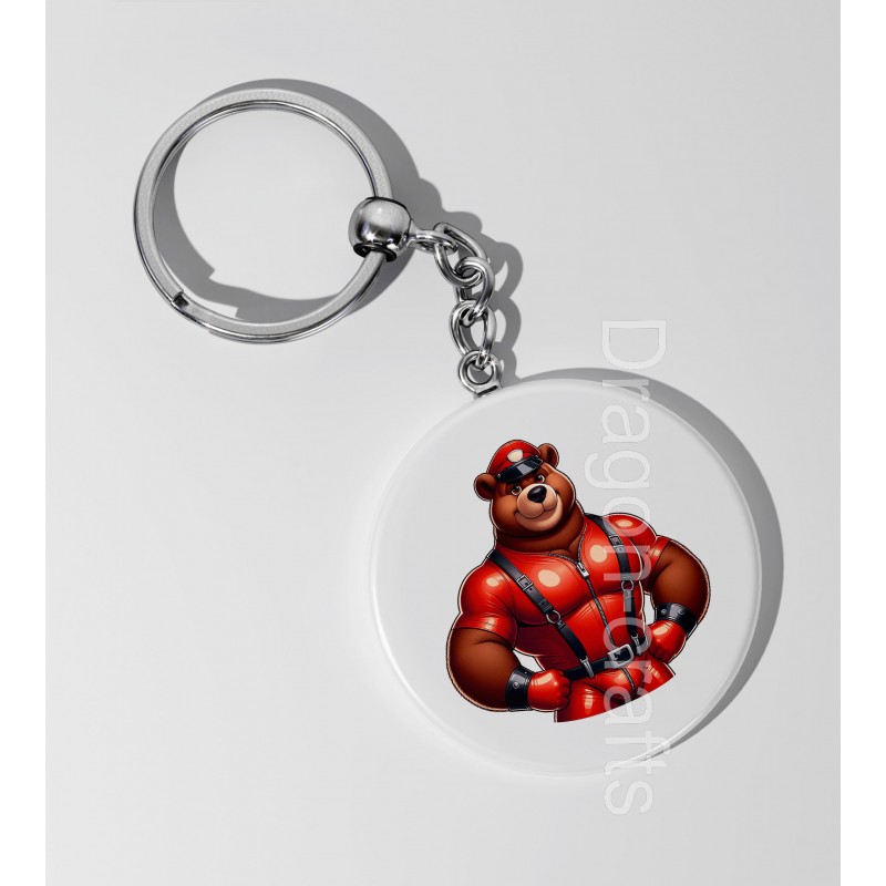 35mm Round Keyring - Rubber(21)