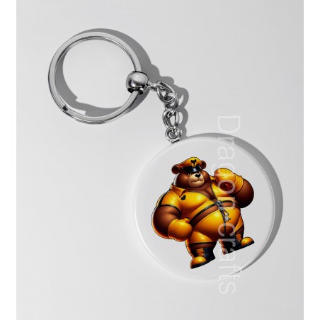 35mm Round Keyring - Rubber(22)