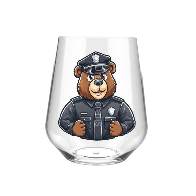 Stemless Wine Glass - Cop (10) Stemless Wine Glass - Cop (10)