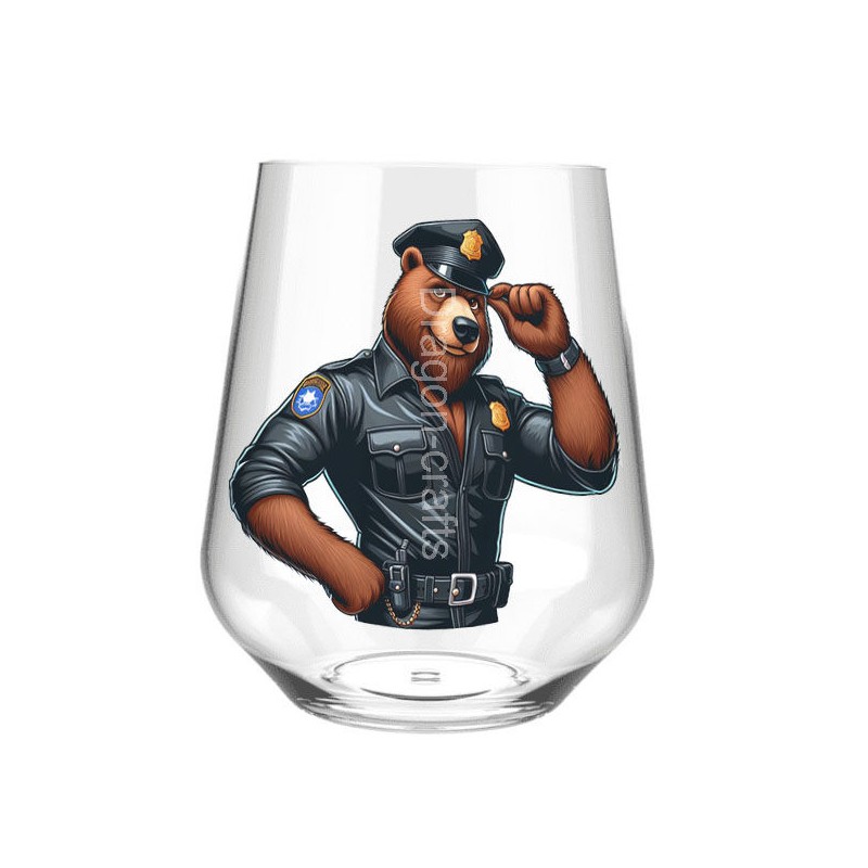 Stemless Wine Glass - Cop (4)