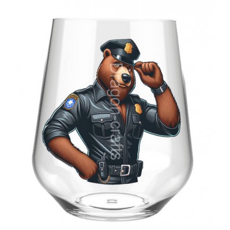 Stemless Wine Glass - Cop (4)