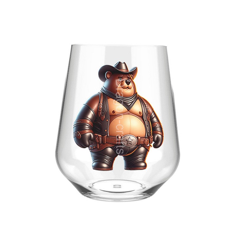 Stemless Wine Glass - Cowboy(13)