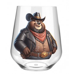 Stemless Wine Glass - Cowboy(14)