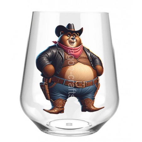 Stemless Wine Glass - Cowboy(15)