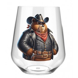 Stemless Wine Glass - Cowboy(16)