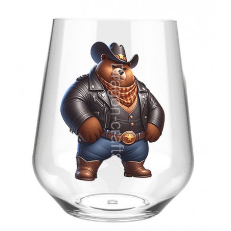 Stemless Wine Glass - Cowboy(19)