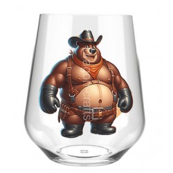 Stemless Wine Glass - Cowboy(2)