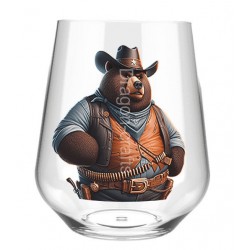 Stemless Wine Glass - Cowboy(22)