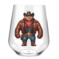Stemless Wine Glass - Cowboy(4)