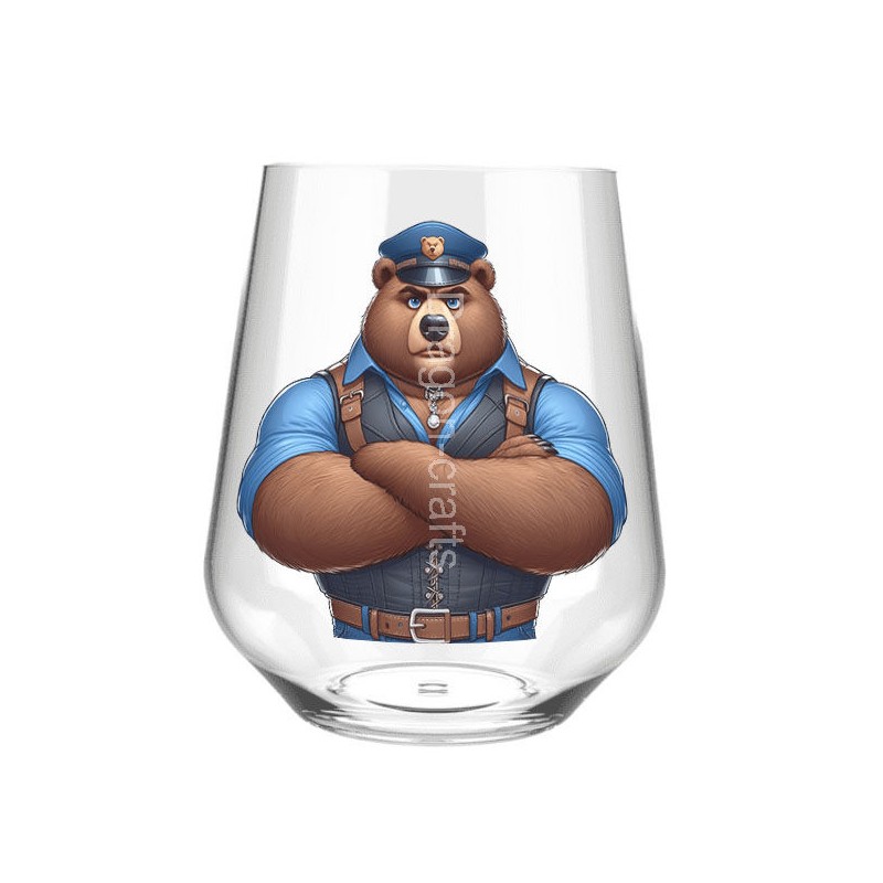 Stemless Wine Glass - Leather (2)