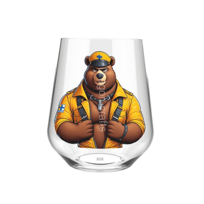 Stemless Wine Glass - Leather (3)