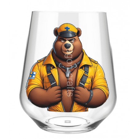 Stemless Wine Glass - Leather (3)