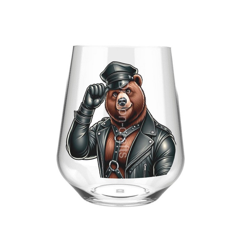 Stemless Wine Glass - Leather (65)