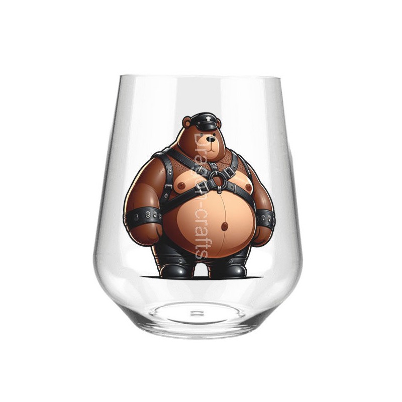 Stemless Wine Glass - Leather (80)