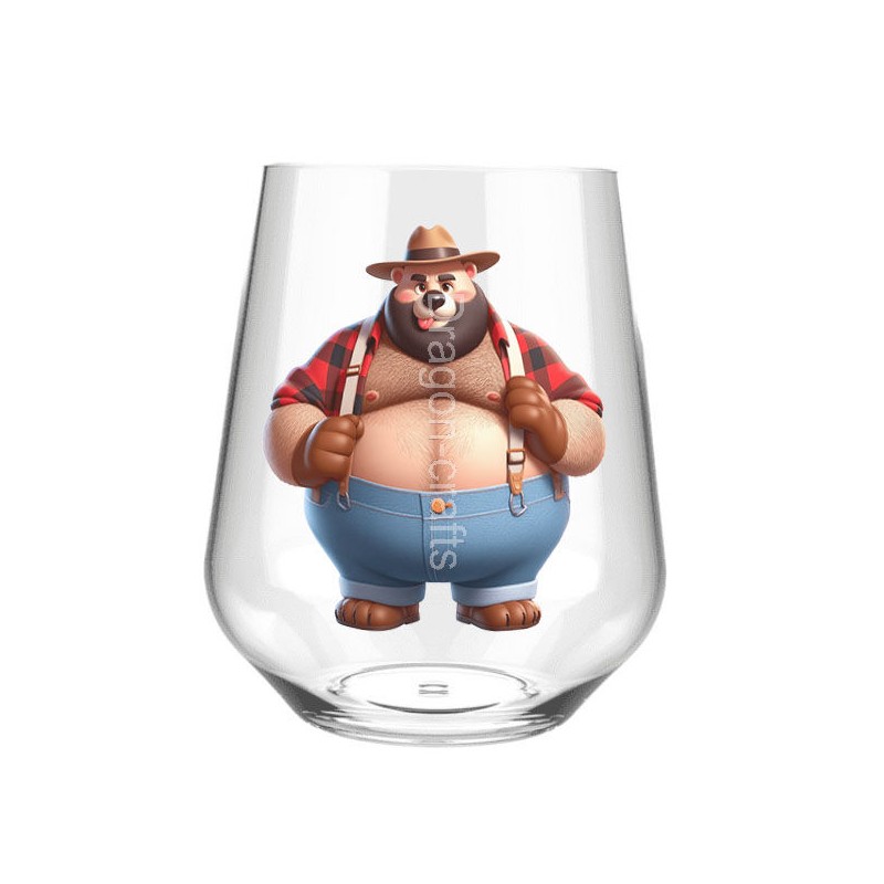 Stemless Wine Glass - Lumberjack(7)