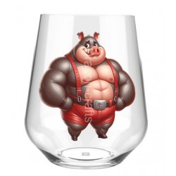 Stemless Wine Glass - Pig(4)