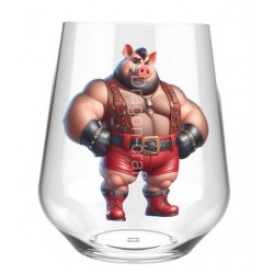 Stemless Wine Glass - Pig(5)