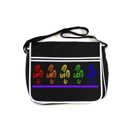 Pride - Retro Messenger Bag - Boot Print