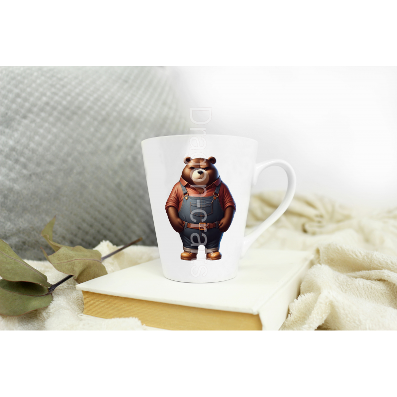 Short Latte Mug - Dungerees -(37) Short Latte Mug - Dungerees -(37)