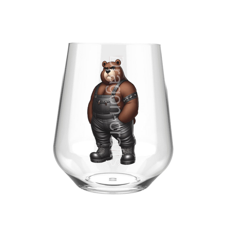 Stemless Wine Glass - Dungerees -(4)