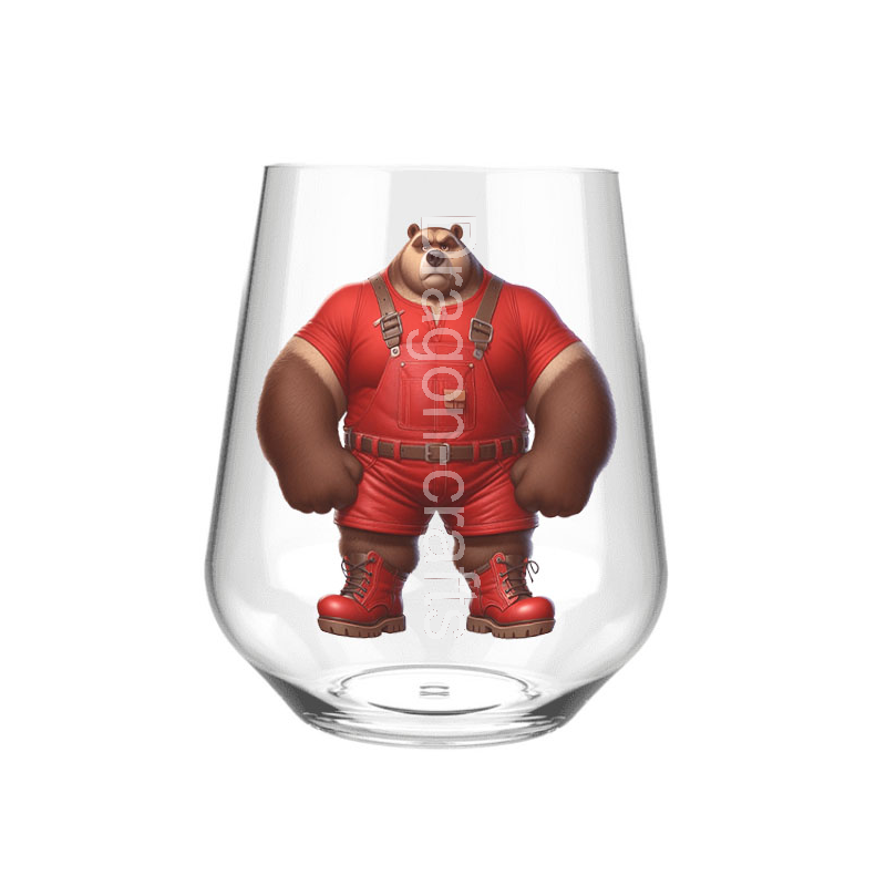 Stemless Wine Glass - Dungerees -(6)