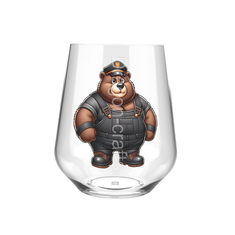 Stemless Wine Glass - Dungerees -(12) Stemless Wine Glass - Dungerees -(12)