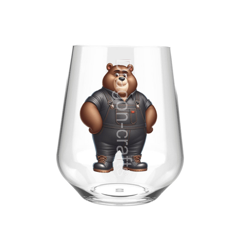 Stemless Wine Glass - Dungerees -(13) Stemless Wine Glass - Dungerees -(13)