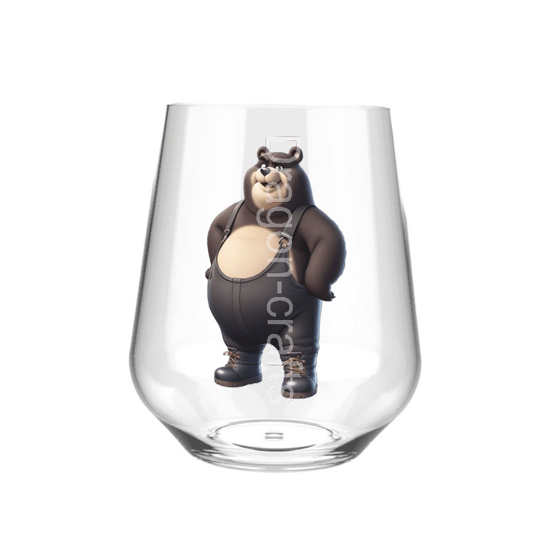 Stemless Wine Glass - Dungerees -(23)