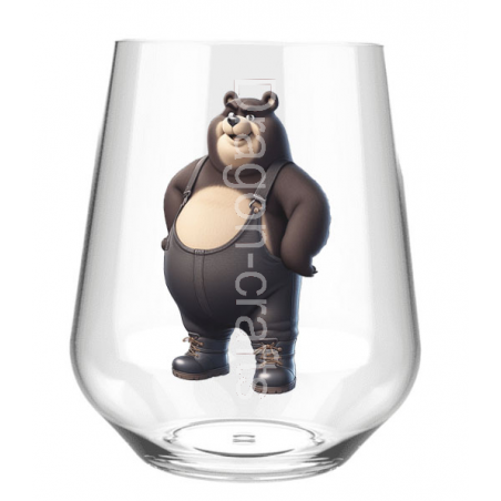 Stemless Wine Glass - Dungerees -(23)