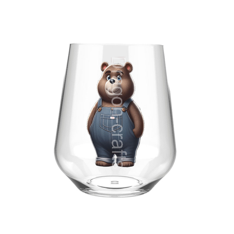 Stemless Wine Glass - Dungerees -(25)