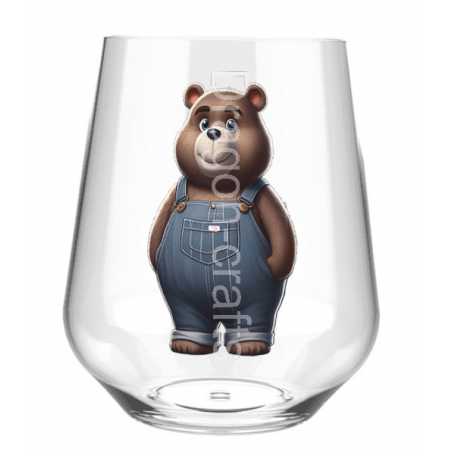 Stemless Wine Glass - Dungerees -(25)