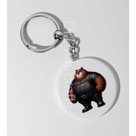 35mm Round Keyring - Dungerees -(26)