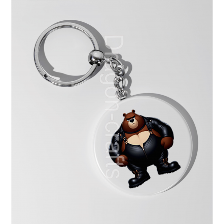 35mm Round Keyring - Dungerees -(30)