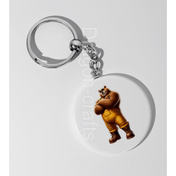 35mm Round Keyring - Dungerees -(34)