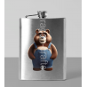 8oz Hip Flask - Dungerees -(1)