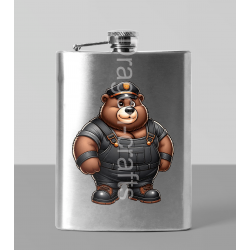 8oz Hip Flask - Dungerees -(12)