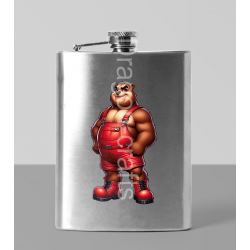 8oz Hip Flask - Dungerees -(17)