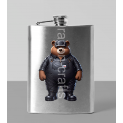 8oz Hip Flask - Dungerees -(22)