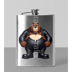 8oz Hip Flask - Dungerees -(30)