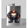 8oz Hip Flask - Dungerees -(30)
