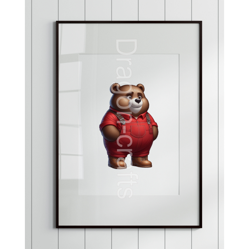 Print of design option to be framed - Dungerees -(11)